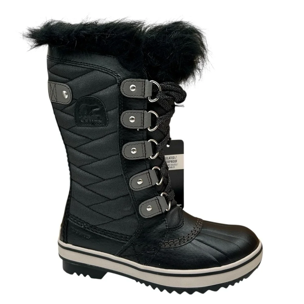SOREL Youth Girls Tofino II Snow Boots Winter Shoes Size 1Y Waterproof Insulated